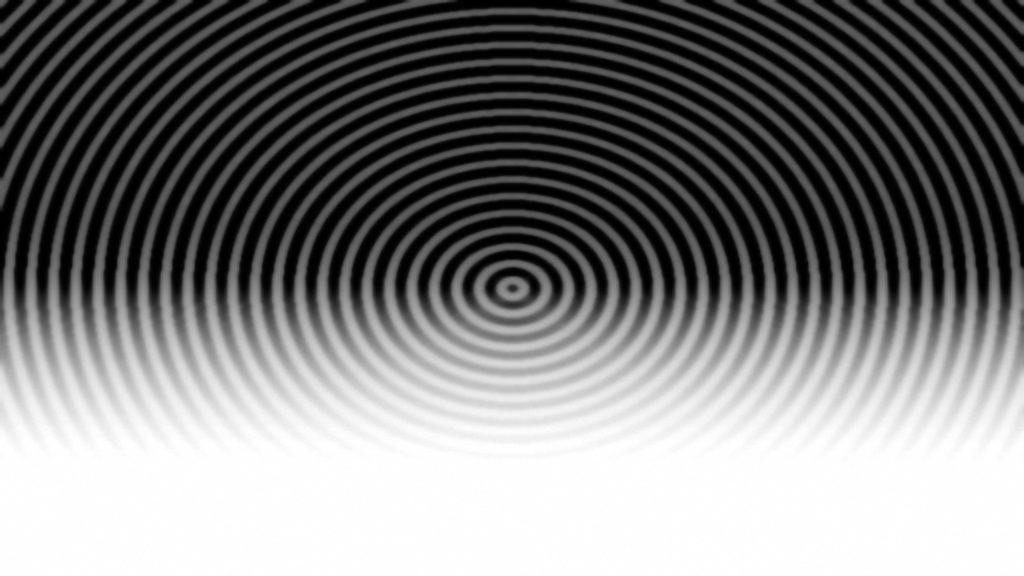 Geometric Video Transition with Spiral in Gradient Black and White